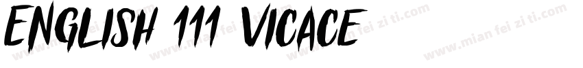 ENglish 111 Vicace字体转换